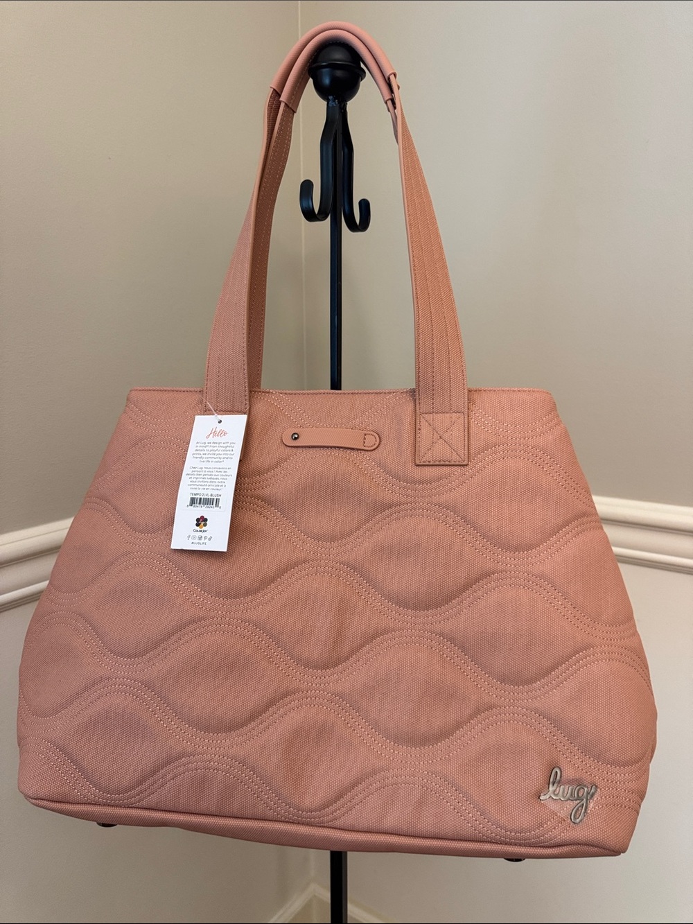 LUG Blush Matte Luxe Tempo Tote